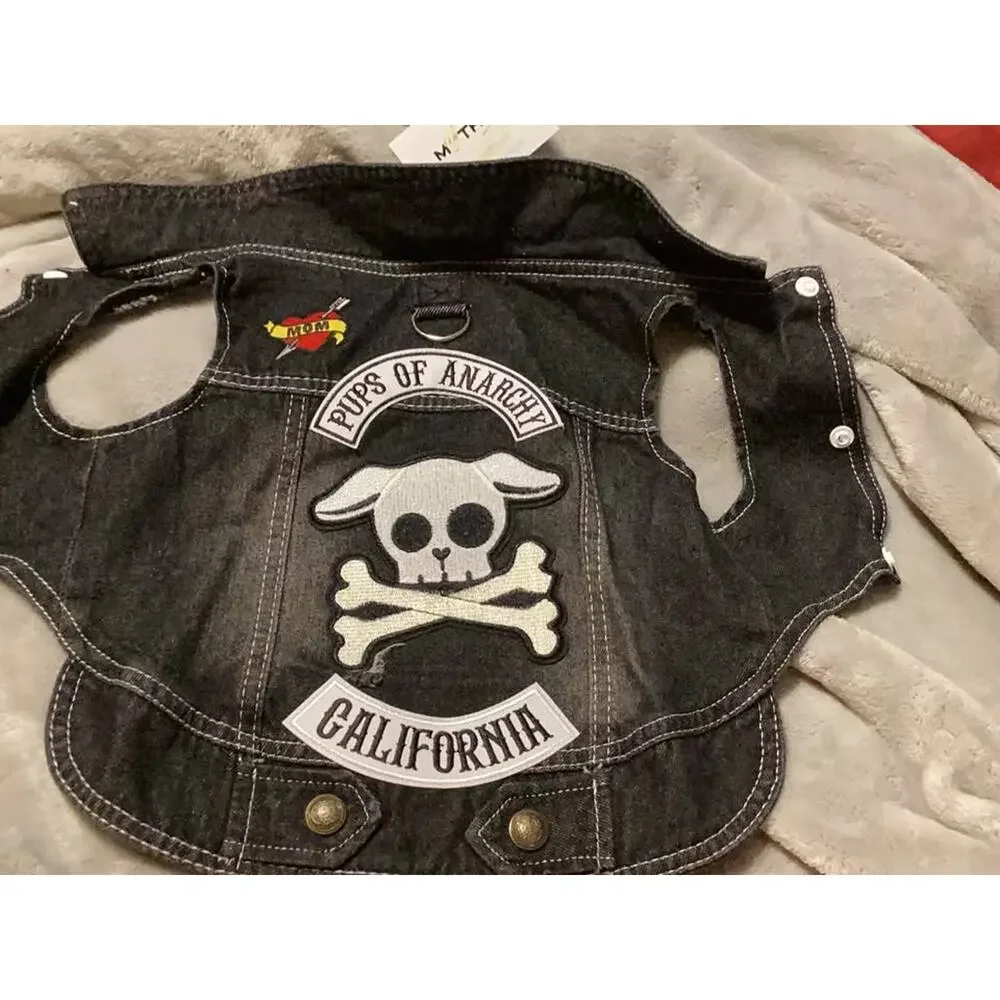 Heads or tails pup pups of anarchy California jacket